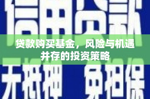 西青贷款购买基金，风险与机遇并存的投资策略