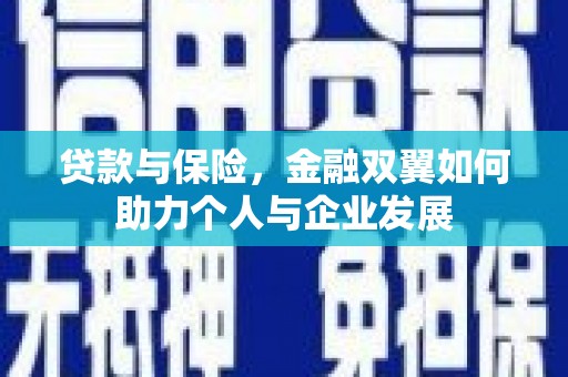 西青贷款与保险，金融双翼如何助力个人与企业发展