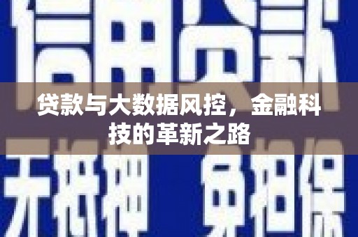 西青贷款与大数据风控，金融科技的革新之路