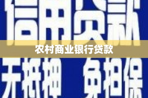 西青农村商业银行贷款