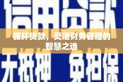 西青循环贷款，灵活财务管理的智慧之选