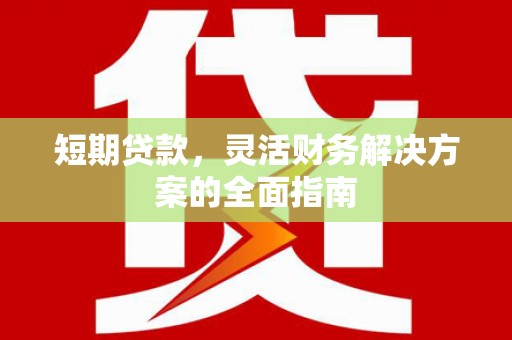 西青短期贷款，灵活财务解决方案的全面指南