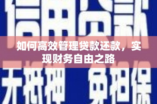 西青如何高效管理贷款还款，实现财务自由之路