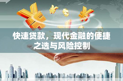西青快速贷款，现代金融的便捷之选与风险控制