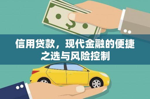 西青信用贷款，现代金融的便捷之选与风险控制