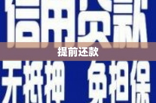 西青提前还款
