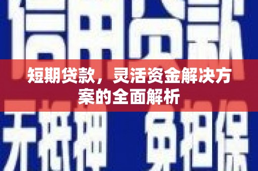 西青短期贷款，灵活资金解决方案的全面解析