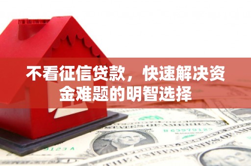 西青不看征信贷款，快速解决资金难题的明智选择