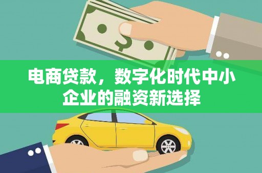 西青电商贷款，数字化时代中小企业的融资新选择
