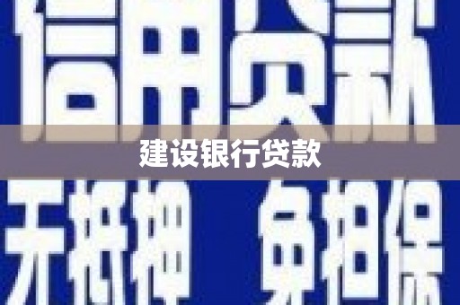 西青建设银行贷款