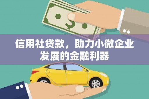 西青信用社贷款，助力小微企业发展的金融利器