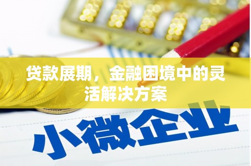西青贷款展期，金融困境中的灵活解决方案