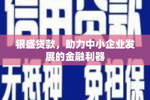 西青银盛贷款，助力中小企业发展的金融利器