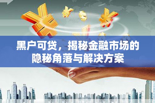 西青黑户可贷，揭秘金融市场的隐秘角落与解决方案