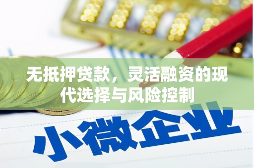 西青无抵押贷款，灵活融资的现代选择与风险控制