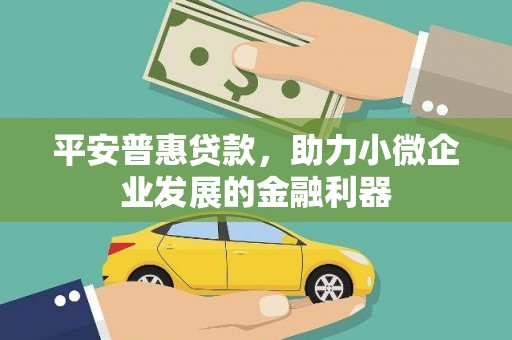西青平安普惠贷款，助力小微企业发展的金融利器