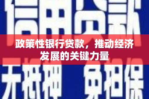 西青政策性银行贷款，推动经济发展的关键力量