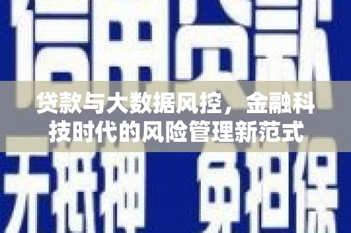 西青贷款与大数据风控，金融科技时代的风险管理新范式