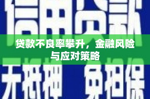 西青贷款不良率攀升，金融风险与应对策略