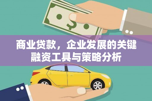 西青商业贷款，企业发展的关键融资工具与策略分析