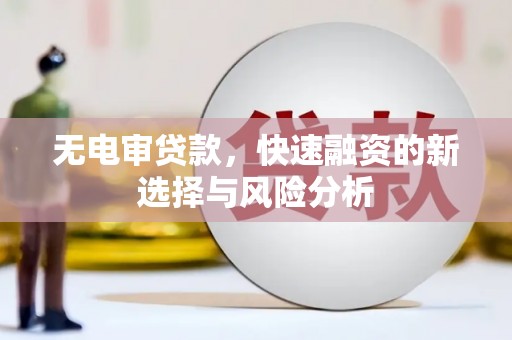 西青无电审贷款，快速融资的新选择与风险分析