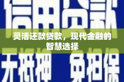 西青灵活还款贷款，现代金融的智慧选择