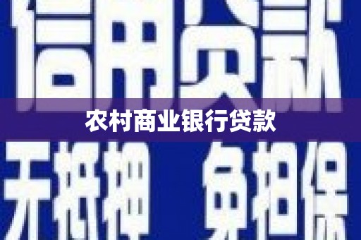 西青农村商业银行贷款