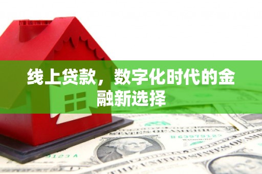 西青线上贷款，数字化时代的金融新选择
