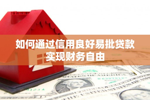 西青如何通过信用良好易批贷款实现财务自由