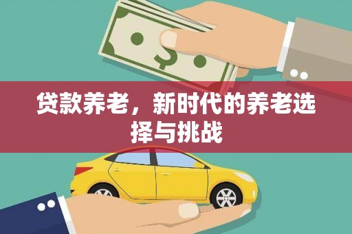 西青贷款养老，新时代的养老选择与挑战