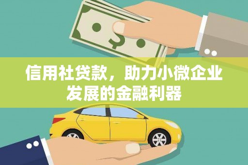 西青信用社贷款，助力小微企业发展的金融利器
